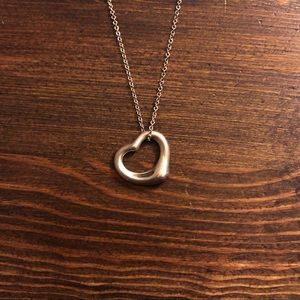 Tiffany Open Heart Pendant Necklace
